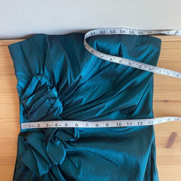 Vintage Jessica McClintock for Gunne Sax Metallic Strapless mini dress - Picture 9 of 10